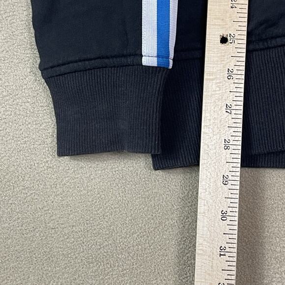 Adidas Original Hoodie Mens M Black Full Zip Reversable Heavyweight Athletic - Picture 5 of 12